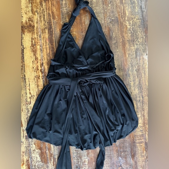 BCBGMAXAZRIA Black Halter Top - Picture 3 of 8